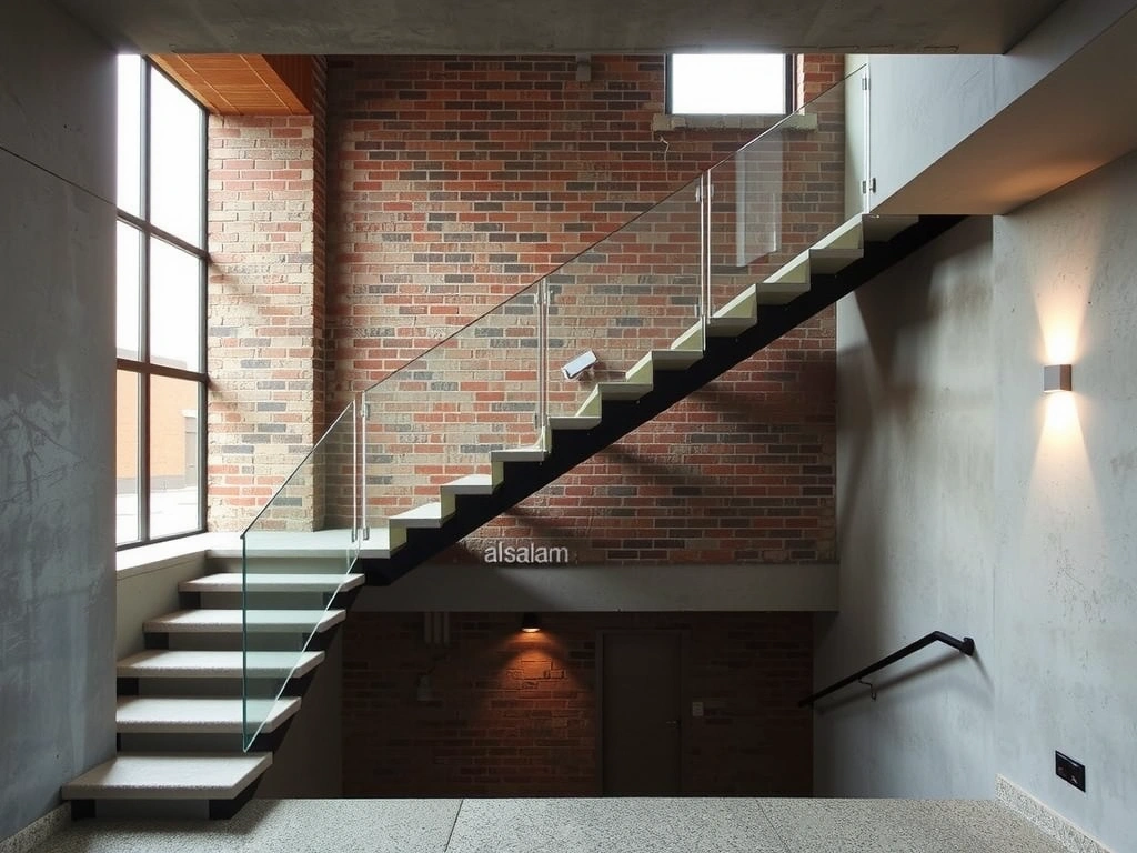 Floating stair detail