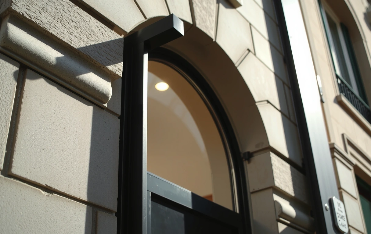 Historic Parisian facade detail