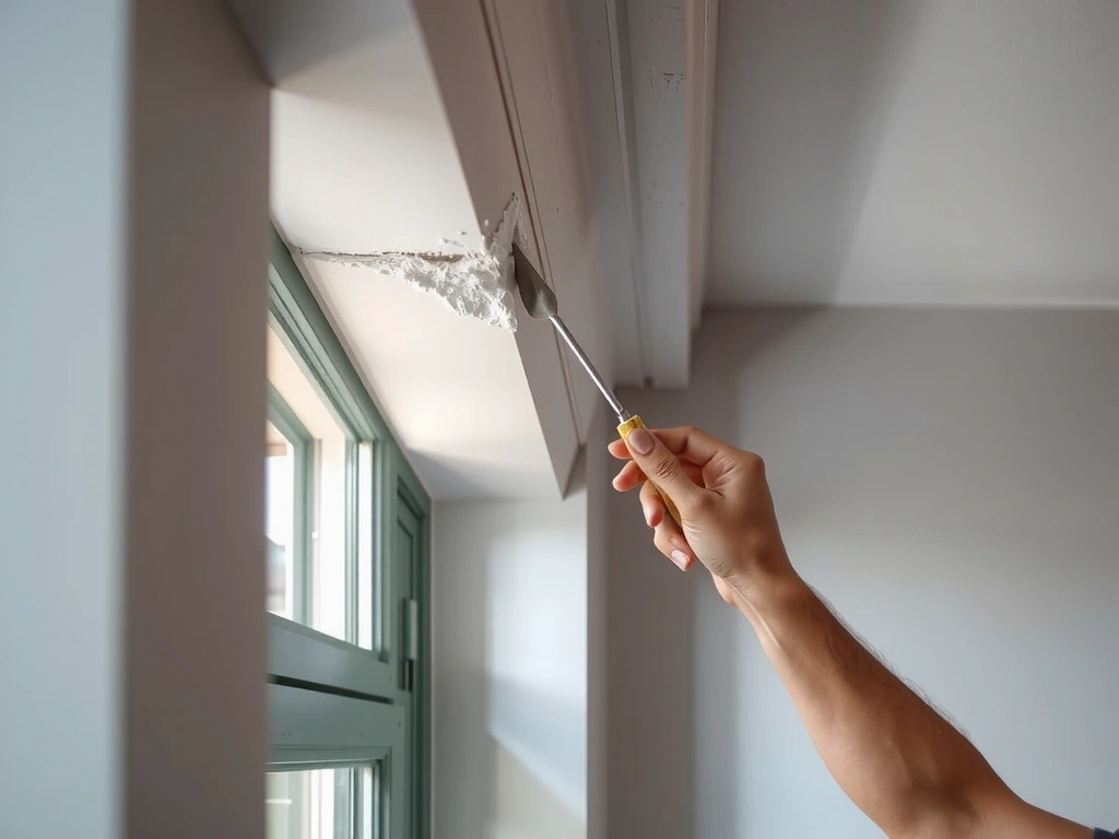 Original plaster restoration detail