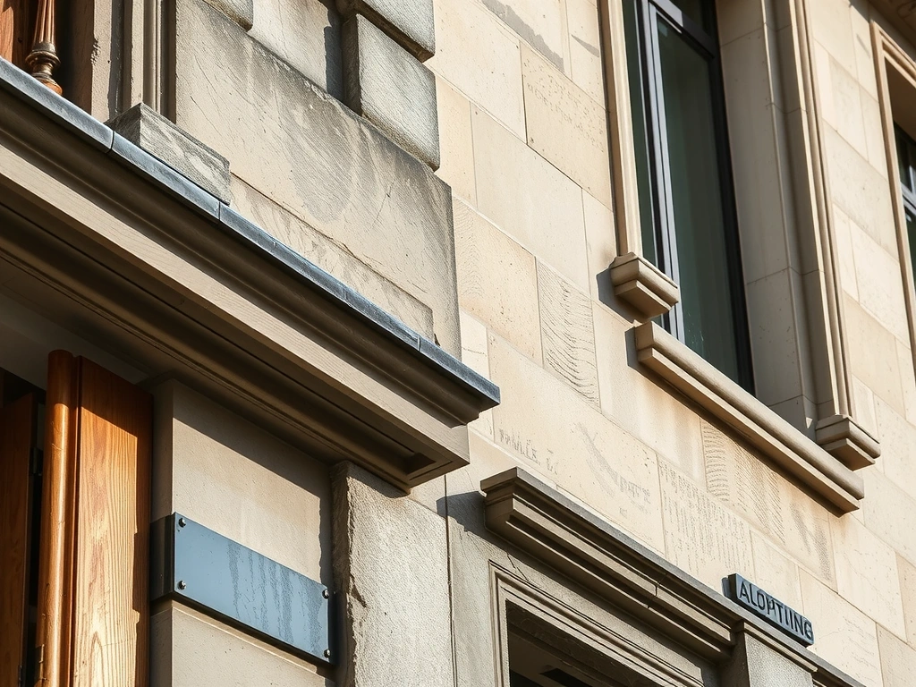 Architectural detail of a Haussmannian facade under meticulous restoration